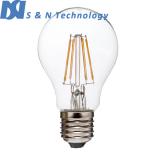 New designed high luminous flux 360 degree 6W A60 led filament bulb filament led bulb